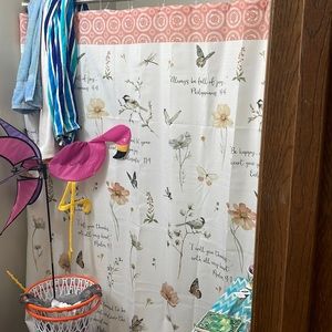 Spiritual Shower Curtain Psalm Bible Verses